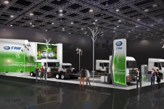 Booth FAW Truck Mining Expo Jakarta
