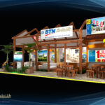 Design Stand Booth Tematik Art Inacraft Pasar Rakyat Menarik.