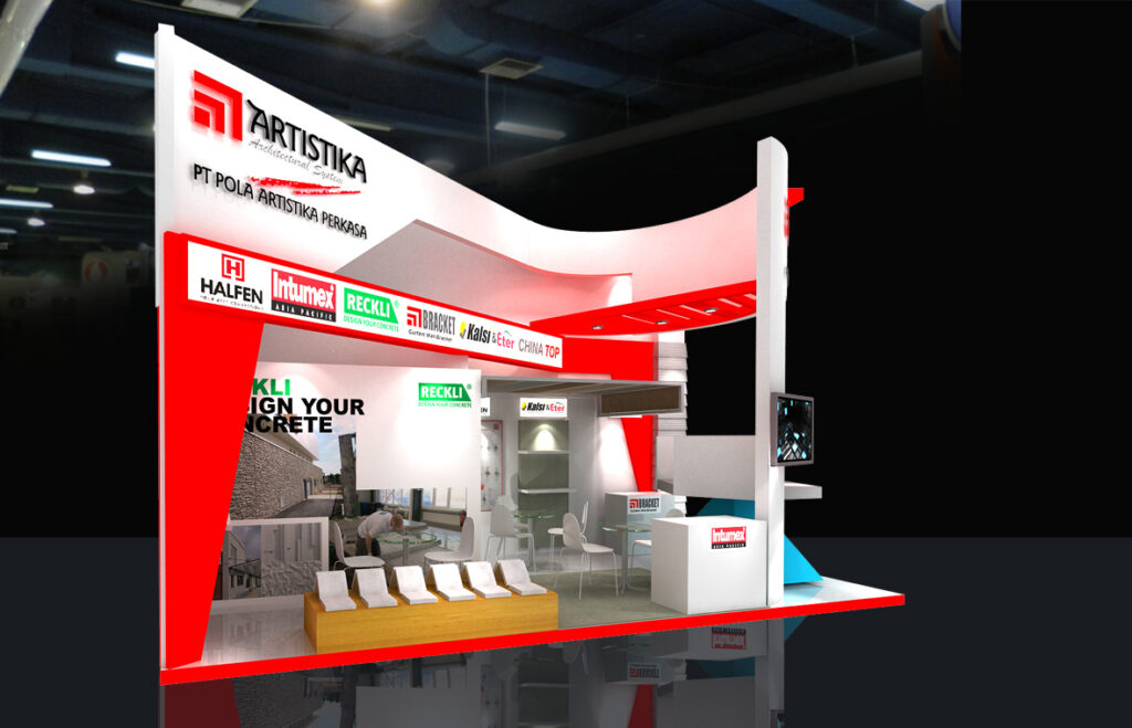 Desain Booth Pameran Pola A