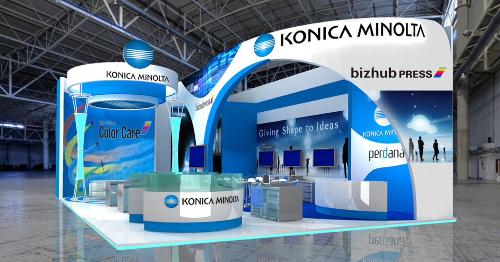 Kontraktor Pameran Booth Exhibition Design Stand Contractor Konica