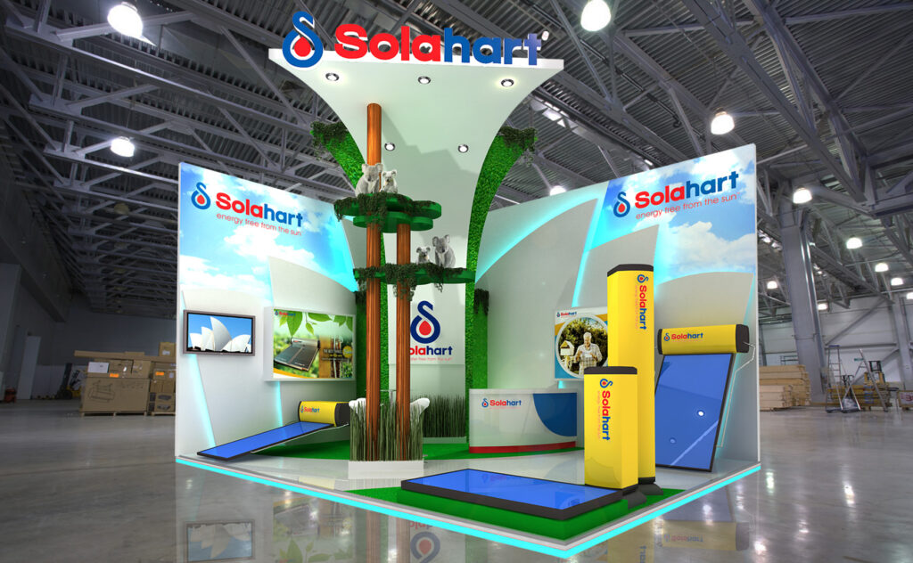 Kontraktor Pameran Booth Exhibition Manufacturing Solahart