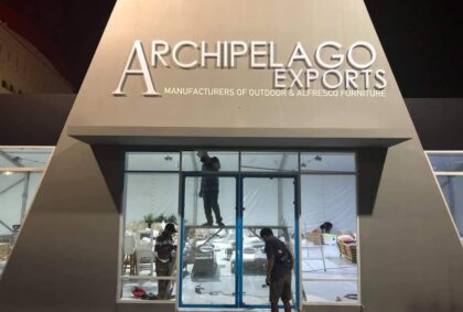 Booth IFEX Outdoor Archipelago Pameran Furniture.
