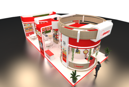 Unibis Booth Design Trade Expo Stand Desain.