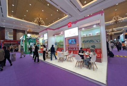 Booth Pameran Miniso Pameran Franchise dengan Design Yang Menarik.