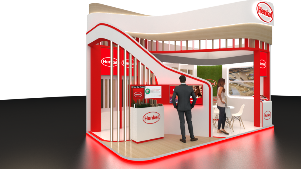 Design Booth Exhibition Henkel Keren.