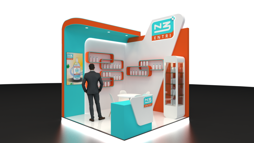 Design Stand Booth Pameran Kreatif N3 dan Menarik.