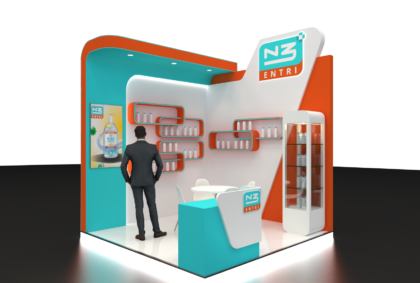 Design Stand Booth Pameran Kreatif N3 dan Menarik.