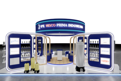 Design Booth Pameran Visco Indowater Exhibition.