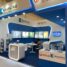Booth Pameran Krakatau Indowater yang menarik dan minimalis.