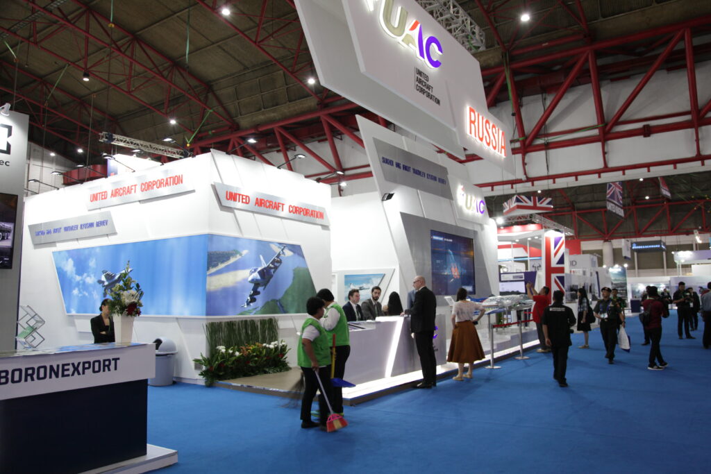 Exhibition Contractor Jakarta Indodefence Indonesia Russia UAC.