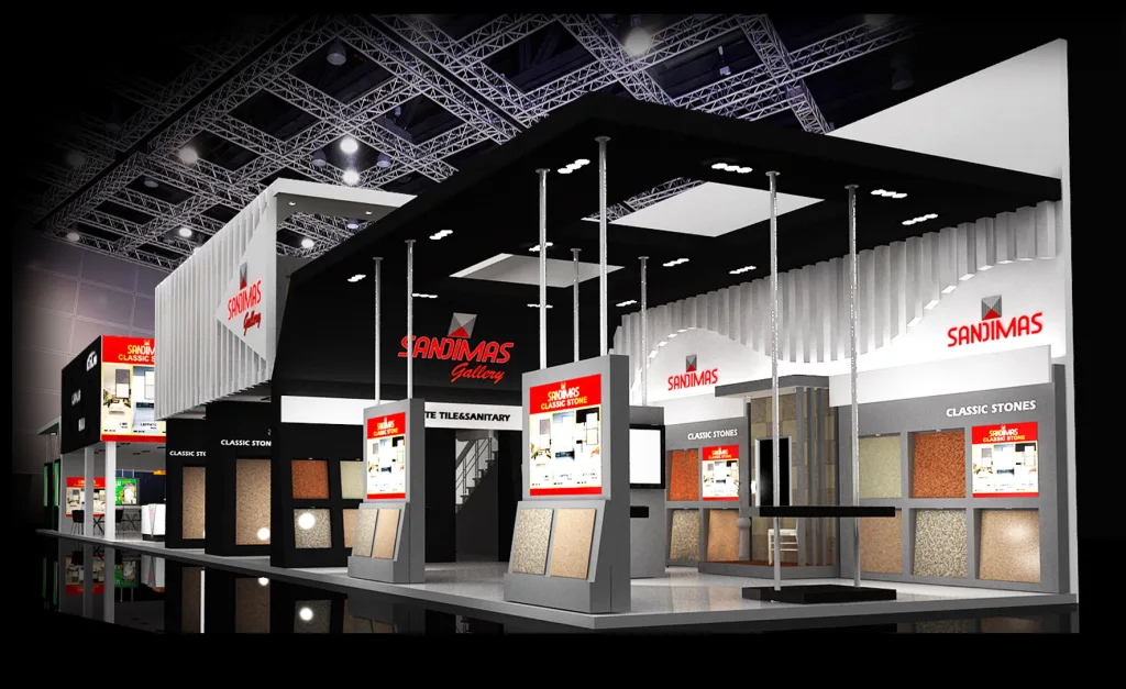 Design booth pameran Depok