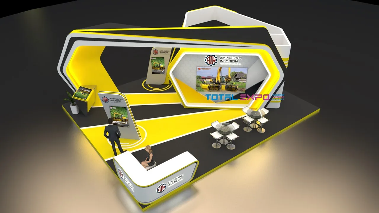 referensi desain booth pameran 3x3