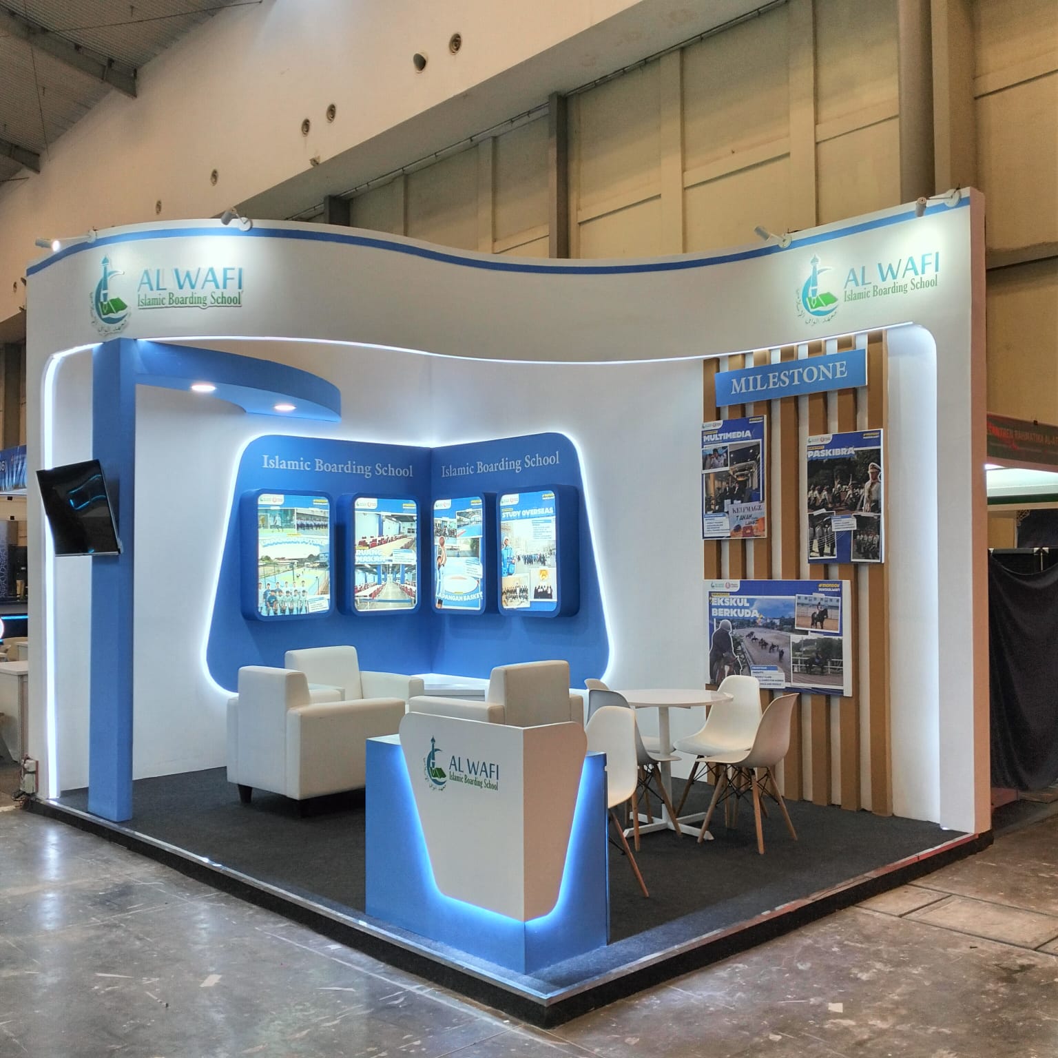 cara memilih lokasi stand di peta pameran